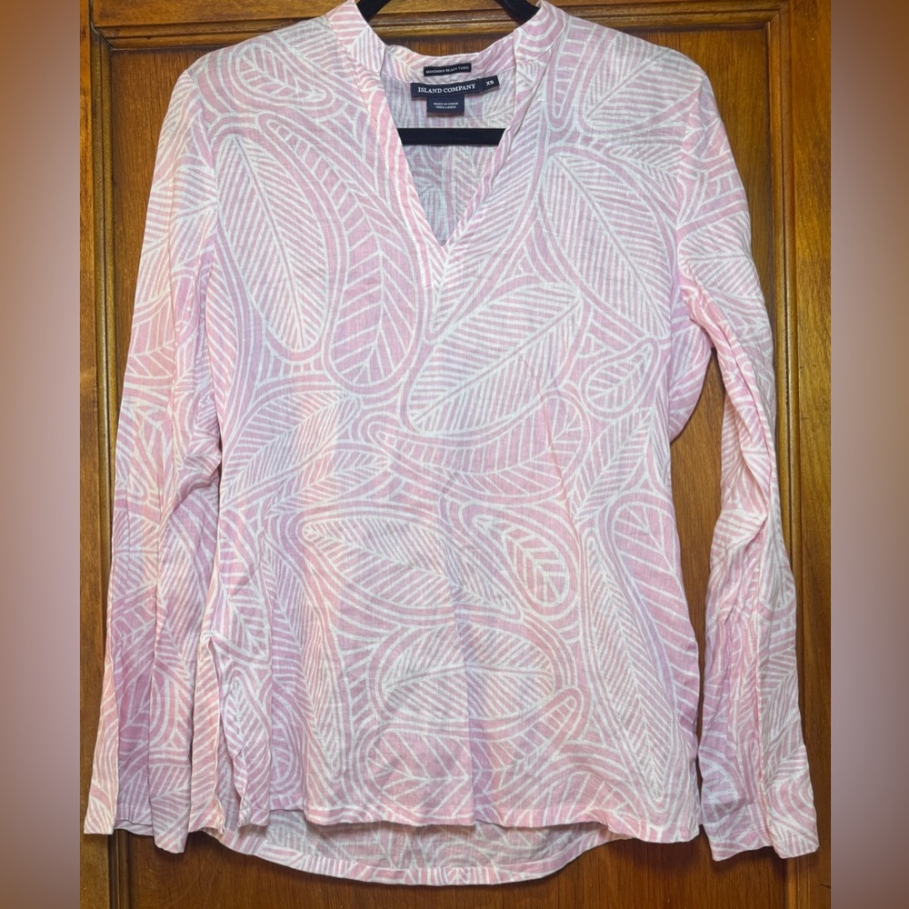 Island Company Mandarin Linen Beach Tunic- XS